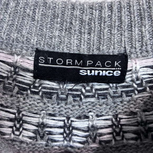 Sunice Gray - Fair Isle Nordic Design Wool Blend Sweater - M - Picture 7 of 10